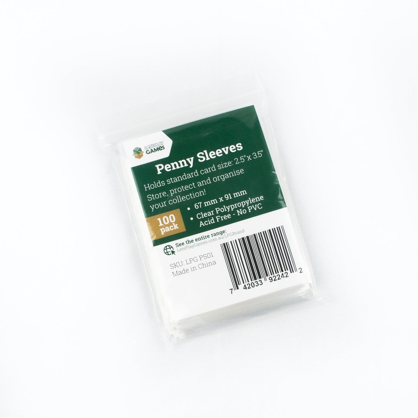 LPG Essentials Penny Sleeves 100 Pack